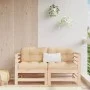 Sofás de esquina de jardín 2 uds madera maciza de pino by , Modular outdoor sofas - Ref: Foro24-825632, Price: 126,66 €, Disc...