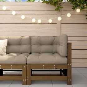 Massive Ecksitzsofa aus honigbraunem Pinienholz von , Modulare Sofas für den Außenbereich - Ref: Foro24-825607, Preis: 83,09 ...