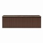 Brauner Gartenschuppen aus Metall, 257 x 580 x 181 cm von vidaXL, Schuppen - Ref: Foro24-143355, Preis: 741,15 €, Rabatt: %