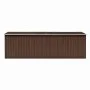Brauner Gartenschuppen aus Metall, 257 x 580 x 181 cm von vidaXL, Schuppen - Ref: Foro24-143355, Preis: 720,82 €, Rabatt: %