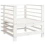 Gartenmöbel 2 Stück Massivholz Kiefer Weiß von , Modulare Sofas für den Außenbereich - Ref: Foro24-825626, Preis: 128,45 €, R...