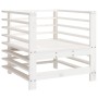 Gartenmöbel 2 Stück Massivholz Kiefer Weiß von , Modulare Sofas für den Außenbereich - Ref: Foro24-825626, Preis: 129,66 €, R...