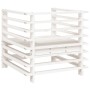 Gartenmöbel 2 Stück Massivholz Kiefer Weiß von , Modulare Sofas für den Außenbereich - Ref: Foro24-825626, Preis: 129,66 €, R...