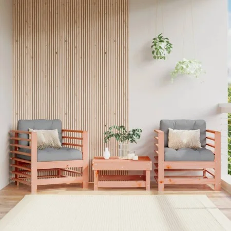 Gartenmöbel 2 Stück Massivholz Douglasie von , Modulare Sofas für den Außenbereich - Ref: Foro24-825630, Preis: 112,14 €, Rab...