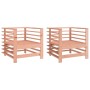 Sillones de jardín 2 unidades madera maciza Douglas by , Modular outdoor sofas - Ref: Foro24-825630, Price: 113,21 €, Discoun...