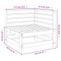 Massive Ecksitzgarnitur aus Kiefernholz für den Garten von , Modulare Sofas für den Außenbereich - Ref: Foro24-825605, Preis:...