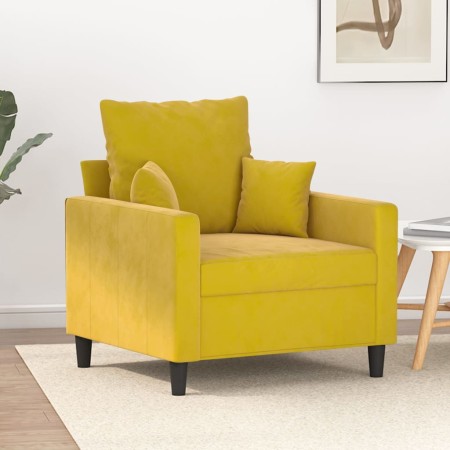Sillón de terciopelo amarillo 60 cm by , Sofas - Ref: Foro24-359289, Price: 150,52 €, Discount: %