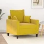 Sillón de terciopelo amarillo 60 cm by , Sofas - Ref: Foro24-359289, Price: 147,61 €, Discount: %