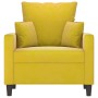 Sillón de terciopelo amarillo 60 cm by , Sofas - Ref: Foro24-359289, Price: 150,52 €, Discount: %