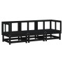 Juego de muebles de jardín 3 pzas madera maciza de pino negro by , Modular outdoor sofas - Ref: Foro24-825419, Price: 188,72 ...