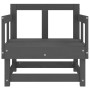 Sillones de jardín 2 unidades madera maciza de pino gris by , Modular outdoor sofas - Ref: Foro24-825389, Price: 143,88 €, Di...