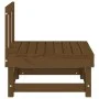 Zwei zentrale Gartensofas aus massivem Kiefernholz in Honigbraun. von , Modulare Sofas für den Außenbereich - Ref: Foro24-825...