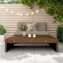 Massiver Gartenhocker aus honigbraunem Kiefernholz 120x80 cm. von , Modulare Sofas für den Außenbereich - Ref: Foro24-825754,...