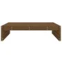 Massiver Gartenhocker aus honigbraunem Kiefernholz 120x80 cm. von , Modulare Sofas für den Außenbereich - Ref: Foro24-825754,...