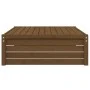 Massiver Gartenhocker aus honigbraunem Kiefernholz 120x80 cm. von , Modulare Sofas für den Außenbereich - Ref: Foro24-825754,...