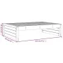 Massiver Gartenhocker aus Douglasien-Tannenholz 120x80 cm von , Modulare Sofas für den Außenbereich - Ref: Foro24-825756, Pre...