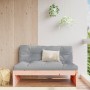 Sofá central de jardín madera maciza de abeto Douglas 120x80 cm by , Modular outdoor sofas - Ref: Foro24-825749, Price: 104,1...