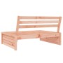 Sofá central de jardín madera maciza de abeto Douglas 120x80 cm by , Modular outdoor sofas - Ref: Foro24-825749, Price: 104,1...