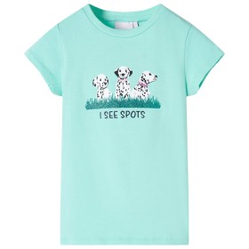 Kinder-T-Shirt in Hellmintgrün, Größe 92. von , Kinder-T-Shirts - Ref: Foro24-11094, Preis: 8,39 €, Rabatt: %