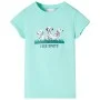 Camiseta infantil verde menta claro 92 de , Camisetas para niños - Ref: Foro24-11094, Precio: 8,30 €, Descuento: %