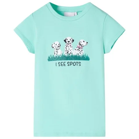 Kinder-T-Shirt in hellmintgrün, Größe 116. von , Kinder-T-Shirts - Ref: Foro24-11096, Preis: 8,30 €, Rabatt: %