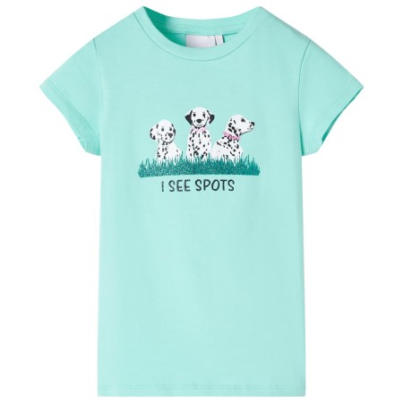 Kinder-T-Shirt in hellmintgrün, Größe 116. von , Kinder-T-Shirts - Ref: Foro24-11096, Preis: 8,39 €, Rabatt: %