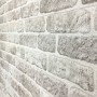 Paneles de pared 3D diseño de ladrillo 11 uds EPS gris claro