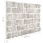 Paneles de pared 3D diseño de ladrillo 10 uds EPS gris claro de , Recubrimiento de paredes - Ref: Foro24-147199, Precio: 206,...