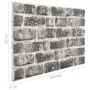 3D Wandpaneele Ziegelstein Design 10 Stück EPS Dunkelgrau von , Wandverkleidung - Ref: Foro24-147200, Preis: 158,38 €, Rabatt: %