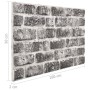 3D Wandpaneele Ziegelstein Design 10 Stück EPS Dunkelgrau von , Wandverkleidung - Ref: Foro24-147200, Preis: 161,99 €, Rabatt: %