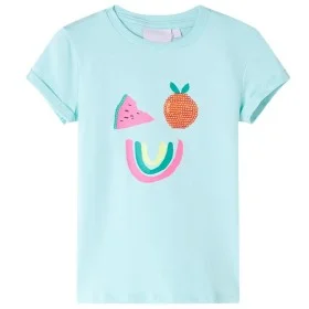 Camiseta infantil aguamarina claro 104 by , Kids T-shirts - Ref: Foro24-11390, Price: 8,30 €, Discount: %