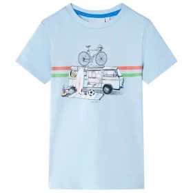Kinder-T-Shirt in Hellblau, Größe 140. von , Kinder-T-Shirts - Ref: Foro24-12043, Preis: 8,32 €, Rabatt: %