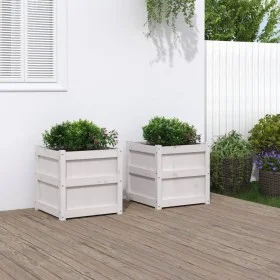 Außenblumenkästen, 2 Stück Massivholz aus weißer Kiefer von , Töpfe und Pflanzgefäße - Ref: Foro24-837417, Preis: 99,52 €, Ra...