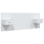 Cabecero de cama con mesitas madera contrachapada blanco