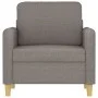 Sillón de tela gris taupé 60 cm by , Sofas - Ref: Foro24-359469, Price: 142,72 €, Discount: %