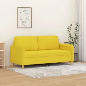 Sofá de 2 plazas de tela amarillo claro 140 cm by , Sofas - Ref: Foro24-359483, Price: 208,14 €, Discount: %