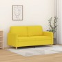 Sofá de 2 plazas de tela amarillo claro 140 cm de , Sofás - Ref: Foro24-359483, Precio: 211,25 €