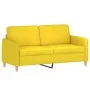 Sofá de 2 plazas de tela amarillo claro 140 cm by , Sofas - Ref: Foro24-359483, Price: 208,14 €, Discount: %