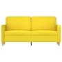 Sofá de 2 plazas de tela amarillo claro 140 cm by , Sofas - Ref: Foro24-359483, Price: 208,14 €, Discount: %