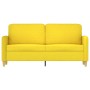 Sofá de 2 plazas de tela amarillo claro 140 cm by , Sofas - Ref: Foro24-359483, Price: 211,34 €, Discount: %