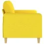 Sofá de 2 plazas de tela amarillo claro 140 cm by , Sofas - Ref: Foro24-359483, Price: 208,14 €, Discount: %