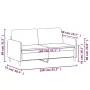 Sofá de 2 plazas de tela amarillo claro 140 cm by , Sofas - Ref: Foro24-359483, Price: 208,14 €, Discount: %