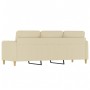 Sofá de 3 plazas de tela crema 180 cm de , Sofás - Ref: Foro24-359488, Precio: 279,03 €, Descuento: %