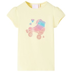 Camiseta infantil amarillo suave 116 de , Camisetas para niños - Ref: Foro24-10581, Precio: 8,32 €, Descuento: %