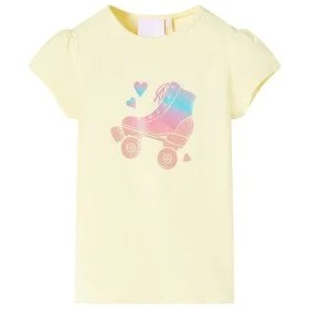 Kinder-T-Shirt in sanftem Gelb, Größe 140. von , Kinder-T-Shirts - Ref: Foro24-10583, Preis: 8,24 €, Rabatt: %
