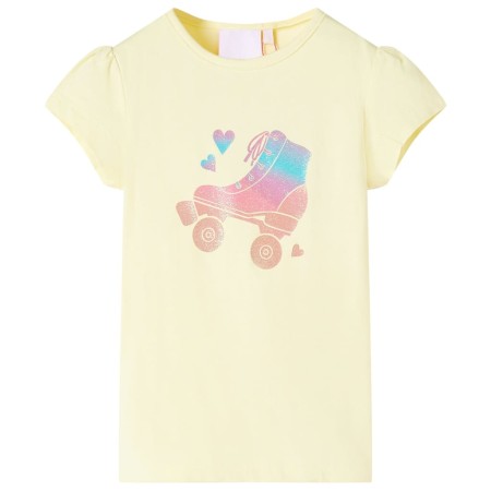 Kinder-T-Shirt in sanftem Gelb, Größe 140. von , Kinder-T-Shirts - Ref: Foro24-10583, Preis: 8,32 €, Rabatt: %