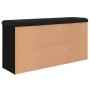 Banco zapatero madera de ingeniería negro 102x32x50 cm by , Benches for halls and storage - Ref: Foro24-835090, Price: 89,84 ...