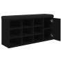 Banco zapatero madera de ingeniería negro 102x32x50 cm by , Benches for halls and storage - Ref: Foro24-835090, Price: 89,84 ...