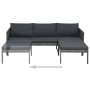 3-teiliges Gartenmöbel-Set und graue synthetische Rattankissen von vidaXL, Gartensets - Ref: Foro24-44480, Preis: 307,57 €, R...