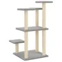Kratzpfosten für Katzen mit hellgrauen Plattformen 98,5 cm von , Katzenmöbel - Ref: Foro24-172107, Preis: 41,99 €, Rabatt: %